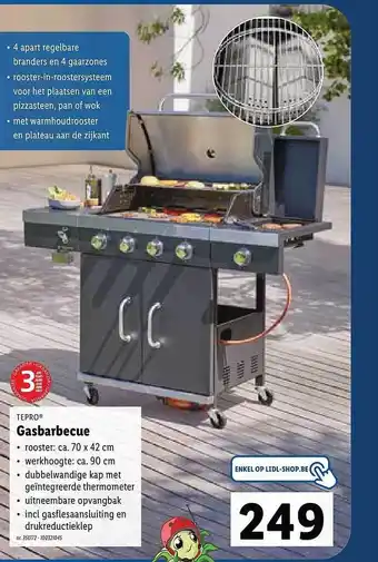 Lidl Tepro Gasbarbecue aanbieding
