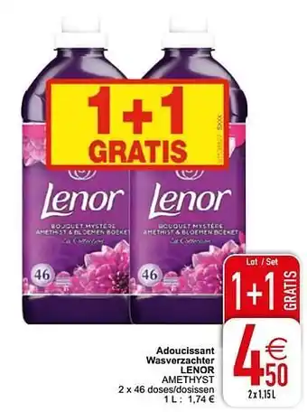 Cora Adoucissant wasverzachter lenor 2x1.15 L aanbieding
