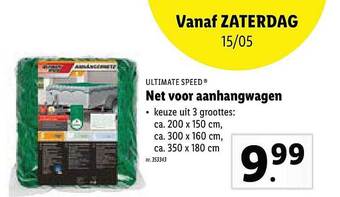 Lidl Ultimate Speed Net Voor Aanhangwagen aanbieding