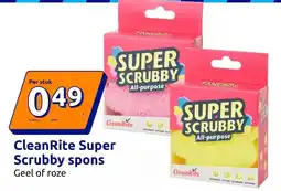 Action CleanRite Super Scrubby spon aanbieding