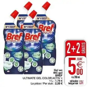 Cora Gel wc wc-gel bref 4X700 ml aanbieding