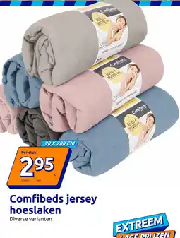 Action Comfibeds jersey hoeslaken aanbieding