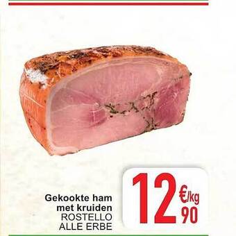 Gekookte Ham Met Kruiden Rostello Alle Erbe