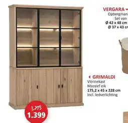 Weba Vitrinekast grimaldi aanbieding