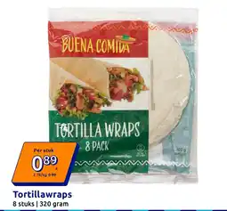 Action Tortillawraps aanbieding