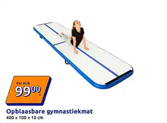 Action Opblaasbare gymnastiekmat aanbieding