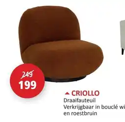 Weba Draaifauteuil CRIOLLO aanbieding