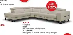 Weba NyX hoeksalon aanbieding