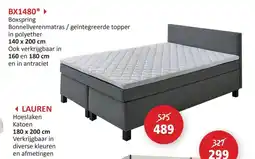 Weba Boxspring Bonnellverenmatras geïntegreerde topper aanbieding