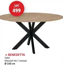 Weba Tafel bene detta aanbieding