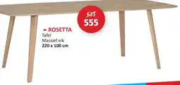Weba Rosetta tafel aanbieding