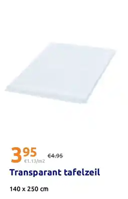 Action Transparant tafelzeil aanbieding