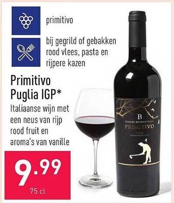 ALDI Primitivo Puglia Igp aanbieding