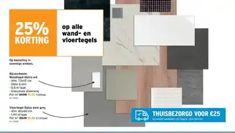 GAMMA Op alle wand- en vloertegels Wandtegel Metro wit 7,5 x 15 cm aanbieding