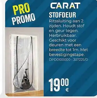 Meno Pro Carat Stofdeur aanbieding
