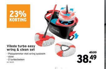 Vileda turbo easy wring & clean set