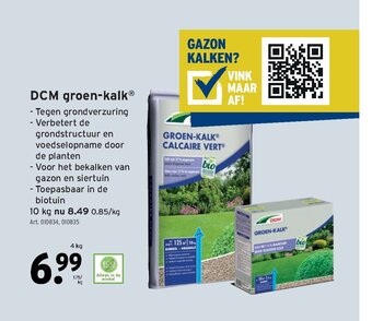 GAMMA DCM groen-kalk 4 kg aanbieding