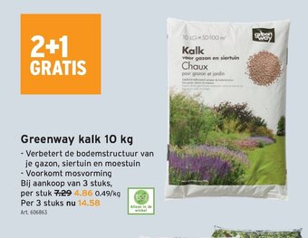 GAMMA Greenway kalk 10 kg aanbieding