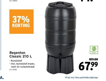 GAMMA Regenton Classic 210 L aanbieding