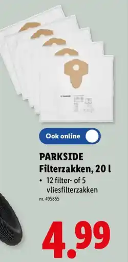 Lidl parkside filterzakken aanbieding