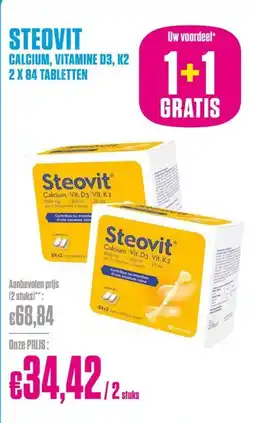 Medi Market Steovit calcium, vitamine d3, k2 aanbieding