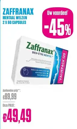 Medi Market Zaffranax mentaal welzijn aanbieding