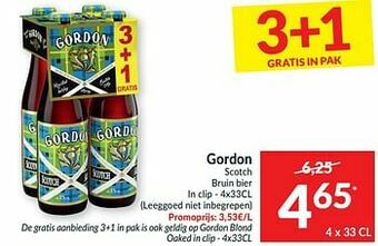 Intermarché Gordon scotch bruin bier aanbieding