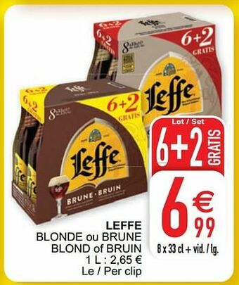 Cora Leffe blonde ou brune blond of bruin aanbieding