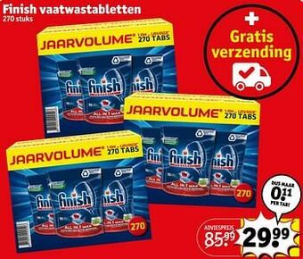 Kruidvat Finish vaatwastabletten aanbieding