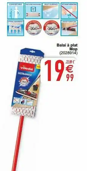 Cora Balai à plat mop aanbieding