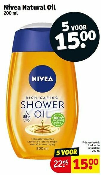 Kruidvat Douche natural oil aanbieding