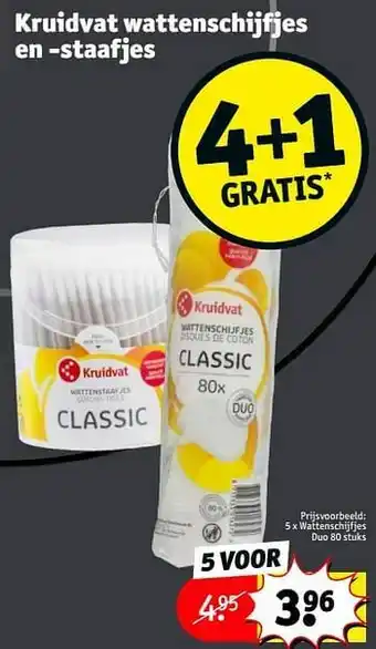 Kruidvat Wattenschijfjes duo aanbieding