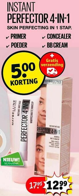 Kruidvat Instant perfector 4-in-1 aanbieding