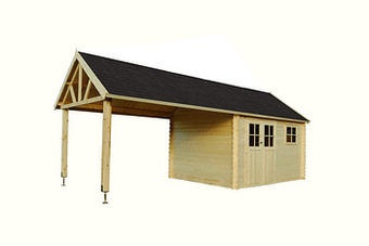 Makro Tuinhuis Cambridge 385 x 295 cm + extensie aanbieding