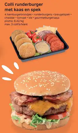 Bon Ap Colli runderburger met kaas en spek aanbieding