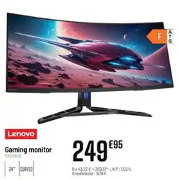 Electro Depot Lenovo Gaming monitor aanbieding