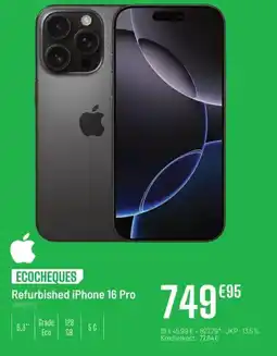 Electro Depot Refurbished iPhone 16 Pro aanbieding