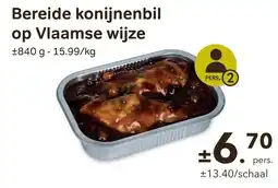 Bon Ap Bereide konijnenbil op Vlaamse wijze aanbieding