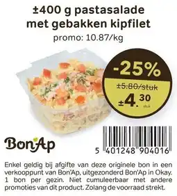 Bon Ap pastasalade met gebakken kipfilet aanbieding