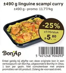Bon Ap linguine scampi curry aanbieding