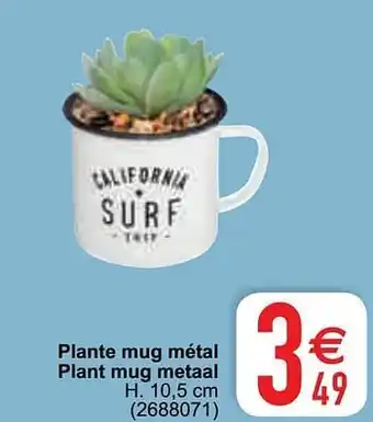 Cora Plante mug métal plant mug metaal aanbieding