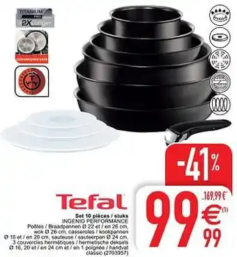 Cora Set 10 pièces - stuks poêles - braadpannen aanbieding