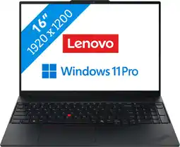 Coolblue Lenovo ThinkPad E16 G3 (Intel) Copilot+ PC - 22AY004JMH QWERTY aanbieding