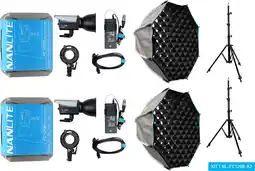 Coolblue Nanlite FC-120B LED Bi-Color Spot Light Dual Kit (avec Pied d'Éclairage et Boite à Lumière) aanbieding