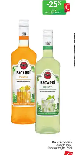 Intermarché Bacardi cocktails aanbieding