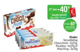 Intermarché Kinder Versafteling aanbieding