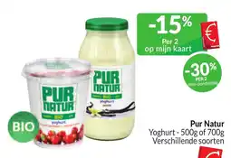 Intermarché Pur Natur Yoghurt aanbieding