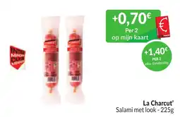 Intermarché La Charcut' Salami met look aanbieding