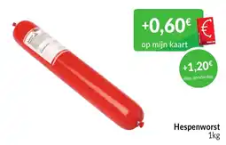 Intermarché Hespenworst aanbieding