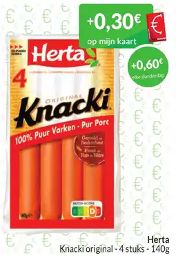 Intermarché Herta knacki original aanbieding
